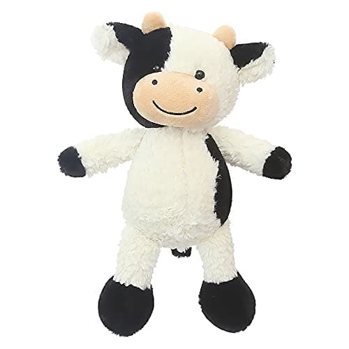 CHELEI2019 11.8" Cow Stuffed Animals Soft Cuddly Cow Plush Stuffed Animal Toy for Kids