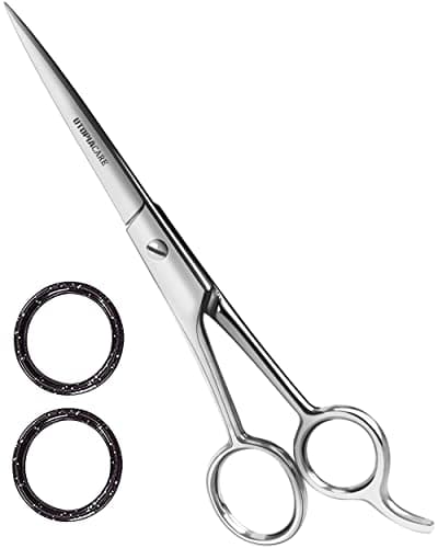 Utopia Care Hair Cutting and Hairdressing Scissors 6.5 Inch, Premium Stainless Steel shears with smooth Razor & Sharp Edge Blades, for Salons, Men & Women, Kids, Adults, & Pets - Silver