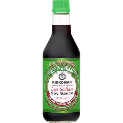 Kikkoman Naturally Brewed Less Sodium Soy Sauce 15 oz