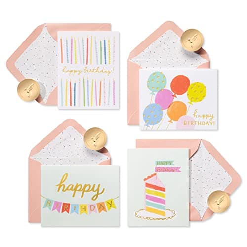 Papyrus Blank Birthday Cards, Birthday Celebrations (20-Count)