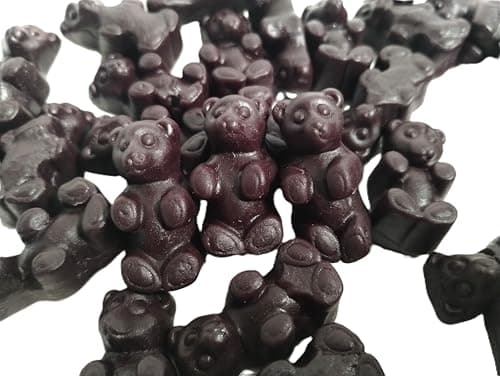 Black Licorice Flavored Juju Gummy Bears - 2 lbs of Fresh Delicious Bulk Chewy Candy