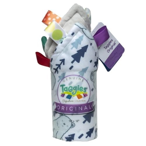 Taggies Original Blanket, 12 X 12", Comfy Bears