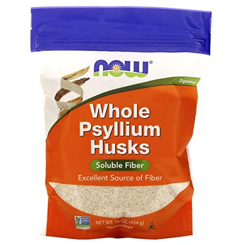 NOW Foods Supplements, Whole Psyllium Husks, Non-GMO Project Verified, Soluble Fiber, 16-Ounce