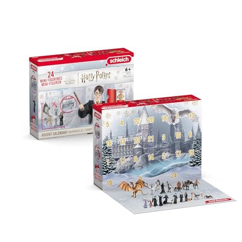Schleich Harry Potter Advent Calendar - 24 PC Harry Potter Mini Figurine Set - Wizarding World Collectible Figures for Kids and Adults - Christmas Holiday Countdown Calendar - Ages 6+ | 99175