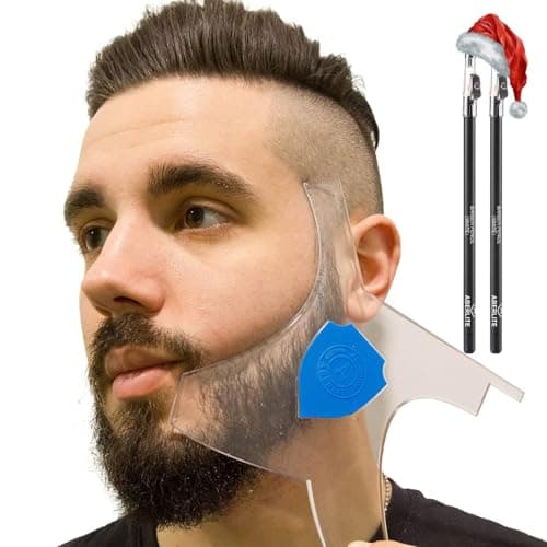 Best Beard Shaping Tools #3 from Aberlite Aberlite ClearShaper 3.0 - Beard Shaper Kit w/Two Barber Pencils - Premium Shaping Tool - 100% Clear | Many Styles - The Ultimate Beard/Hair Lineup (US Patent) - Stencil Guide Template Outliner