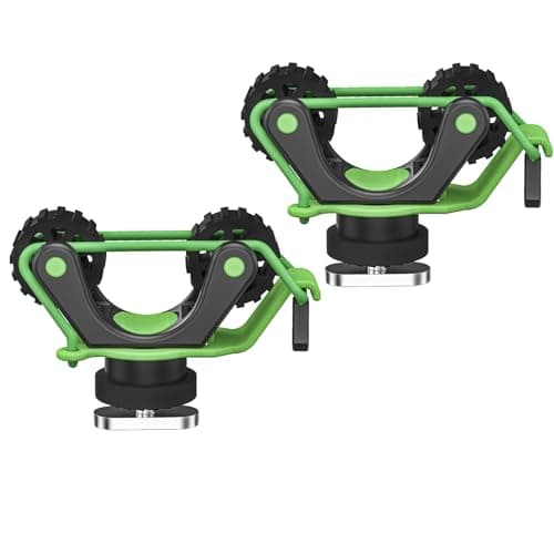 EDSRDPLT 1005 2 PCS Kayak Paddle Holder with Rubber Ring Rollers Fits Various Shaft Diameters for Holding Paddle, Rod, Net and More – Improved Compatibility for Fishing Kayaks