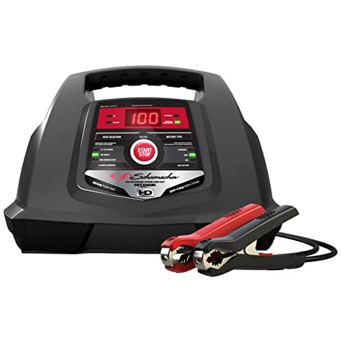 Schumacher Electric Battery Charger and Maintainer, SC1281, 4-in-1, Fully Automatic, 100 Cranking Amps, 6v and 12v Automotive Batteries - Ideal for Motorcycle, Cars, Trucks, Marine Batteries and More