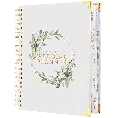 Your Perfect Day Wedding Planner Book and Organizer - Wedding Planner Book - Bridal Planning Binder with Countdown Calendar - Bride Gifts - (FLORAL)
