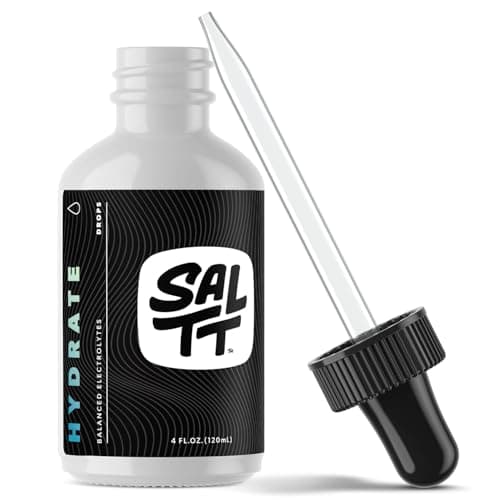 SALTT by Keto Chow - Electrolyte Hydration Drops - Keto Diets & Intermittent Fasting - Immune Support - Gluten & Sugar Free - Sodium, Magnesium, Potassium & Trace Minerals - Unflavored - 4 fl oz