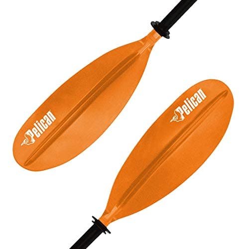 Best Kayak Paddles #9 from Pelican Pelican - Standard Kayak Paddle - Orange - 220 cm (86.6 in.) - Aluminum Shaft and a Durable Polypropylene Blade - 0/65° Blade Angle - with Drip Ring - PS1967-00