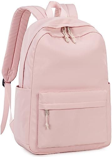 School Backpack for Teen Girls Women Laptop Backpack College Bookbags Middle School Travel Work Commuter Back Pack(Pink)