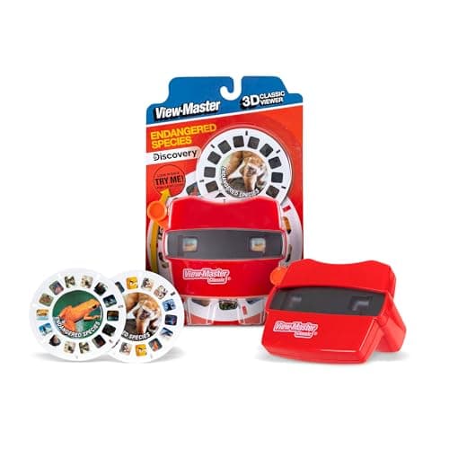 Classic View-Master - Metallic Viewfinder With 2 Reels Included - STEM, Retro, Nature Learning Toy for Kids and Adults, Toddlers, Ages 3+