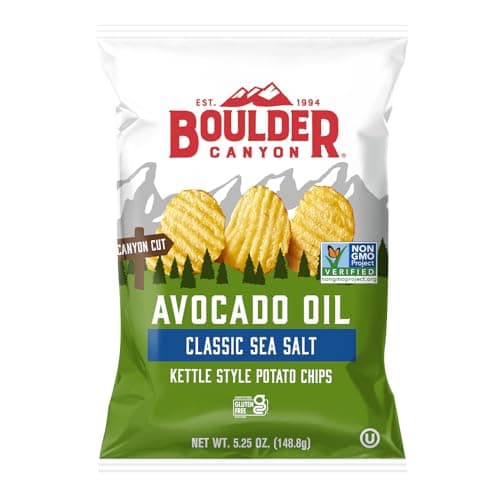 Boulder Canyon, Chips Potato Avocado Oil Sea, 5.25 Ounce