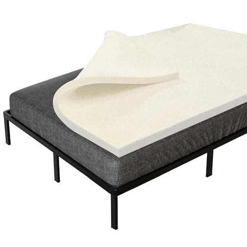 Treaton 1-inch Soft Foam Toppers with Orthopedic Benefits | Provides Proper Back Support and Relieves Pain, Extends Mattress Topper Life, Improves Better Posture, Full, Yellow