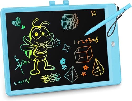 KOKODI LCD Writing Tablet, Gifts for 3 Years Old Boys and Girls，10 Inch Colorful Doodle Board Drawing Tablet, Erasable Reusable Electronic Drawing Pads, Educational and Learning Toys for Kids
