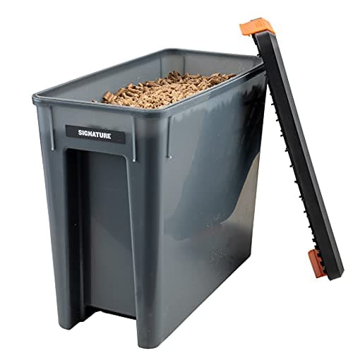 Traeger Grills BAC637 Stay Dry Pellet Bin, Wood Pellet Storage with Locking Lid & Flavor Stickers Grill Accessory