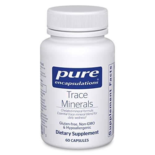 Pure Encapsulations Trace Minerals - Multimineral Supplement - Mineral Supplement - Supports Metabolism & Cellular Function* - Gluten Free & Vegan - 60 Capsules