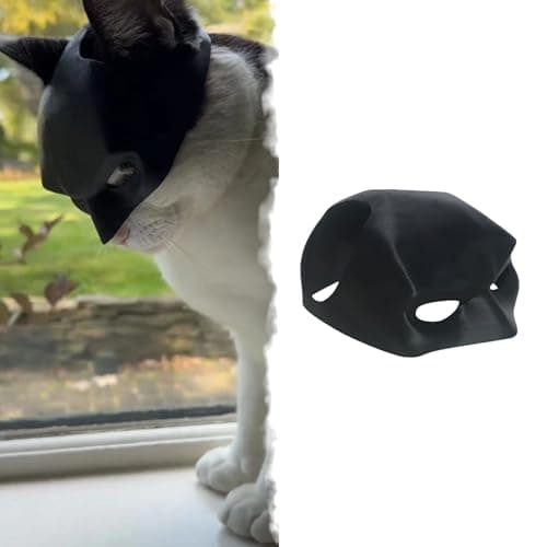 Yipintang Cat Bat Mask Halloween Costumes Accessories for Cats, Bat Cat Cosplay Apparel (Medium)