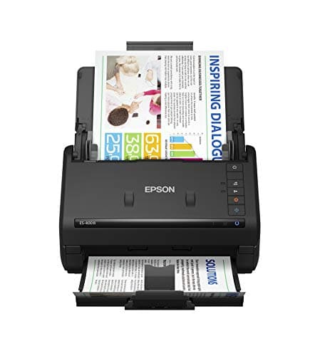 Epson Workforce ES-400 II Color Duplex Desktop Document Scanner for PC and Mac, with Auto Document Feeder (ADF) and Image Adjustment Tools, ES-400 II