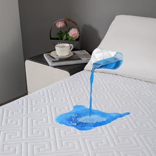 JOSOP Mattress Protector Queen Size - Quilted 325GSM,Waterproof Queen Mattress Pad,Fitted Sheet up-20 Deep Pocket,Breathable,Soft,Noiseless,Washable Bed Mattress Cover for Home,Hotel,Bedroom