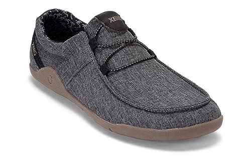 Xero Shoes Men's Kona Barefoot Casual Slip On, Asphalt, 12