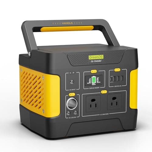 400W Portable Power Station, 294Wh Solar Generator with USB-C PD Output, Pure Sine Wave AC Outlet Backup Lithium Battery for Outdoor Camping/RVs/Home Blackout (Yellow)