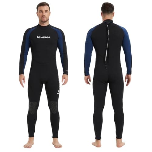 Lemorecn Wetsuits Jumpsuit Neoprene 3/2mm Full Body Diving Suit(3031,M)