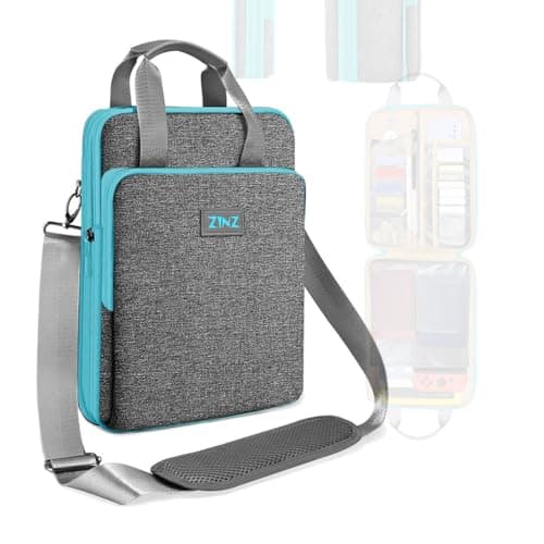 ZINZ Slim & Expandable Case 12.9 13 inch Travel Laptop Shoulder Bag for MacBook Air 13" M3/M2/M1, MacBook Pro 13" M2/M1, iPad Pro 12.9"/13"/11", iPad Air 13",L01G02