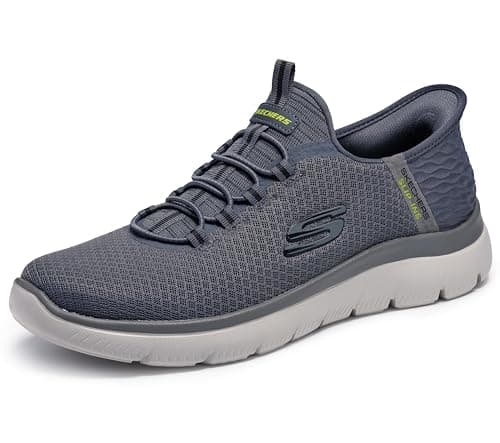 Skechers Men's Summits High Range Hands Free Slip-in Sneaker, Charcoal, 11.5