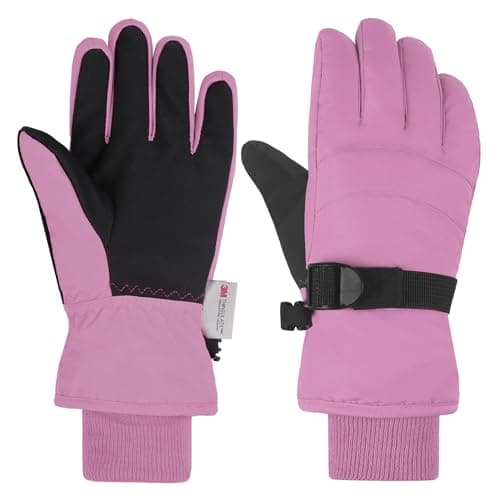 AMYIPO Kids Winter Snow Ski Gloves Children Snowboard Gloves for Boys Girls