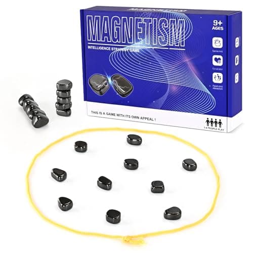 Magnetic Chess Game, Magnet Game with Rope, Party Travel Desktop Magnetic Strategy Game, Kids Gifts Family Games Educational Games for Kids and Adults