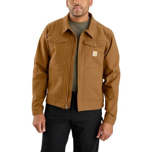 Carhartt Men's Rugged Flex® Relaxed Fit Duck Jacket, Carhartt Brown, Large