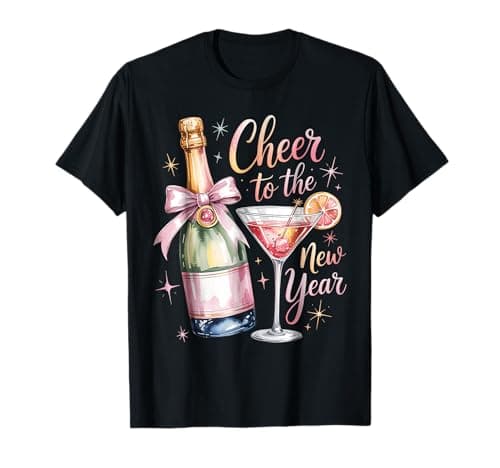 Cheers to The New Year 2026 Champagne New Years Eve Party T-Shirt