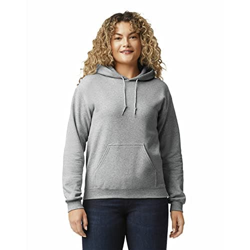 Gildan Adult Fleece Hoodie Sweatshirt, Style G18500, Multipack, Sport Grey (1-Pack), Medium