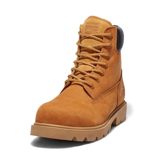 Timberland PRO Men's Sawhorse 6 Inch Composite Safety Toe Industrial Work Boot, Wheat, 12M