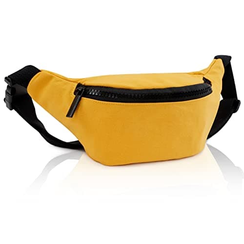 BieFuDan Fanny Pack for Kids,Adjustable Waist Bag for Kids Boys Girls,Cute Fashionable Waist Pack Children's Bum Bag,Sports Workout Traveling Running Carrying Phones Mini Bags (Yellow)