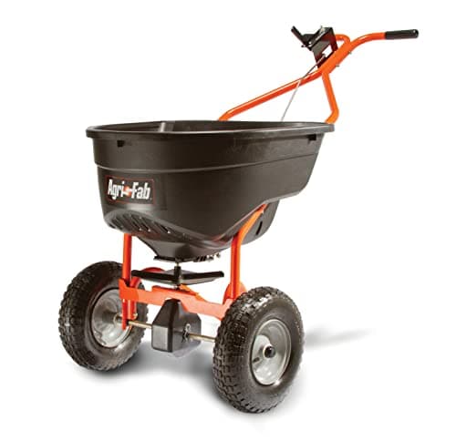 Agri-Fab 45-0614 130 lb. Push Lawn & Garden Broadcast Spreader for Seed,Fertilizer,Salt,Ice Melt; Walk Behind with Easy to use Flow Control Lever