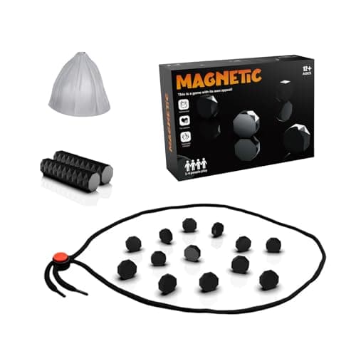 Magnetic Chess Game Set with 20 Pieces & Rope – Portable Magnet Chess Board for Kids & Adults, Brain-Boosting Strategy Game, Ideal for Family Fun, Travel & Parties