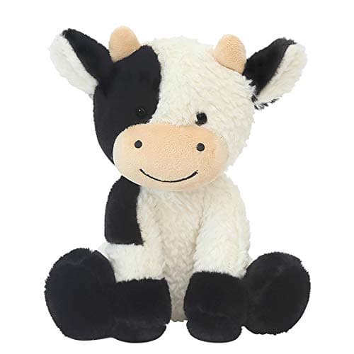 CHELEI2019 9" Cow Stuffed Animals Soft Cuddly Cow Plush Stuffed Animal Toy for Kids