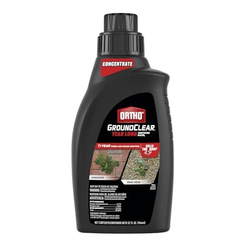 Ortho GroundClear Year Long Vegetation Killer2 Concentrate, Kills and Prevents Weeds Up to 12 Months, 32 fl. oz.