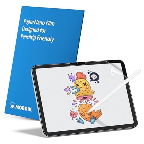 MOBDIK 2 Pack Paperfeel Screen Protector Compatible with iPad A16 11th / 10th Generation (2025/2022) & iPad Air 11 M3 2025 / M2 2024, Crafted for Natural Writing, Less Reflection, Easy Installation