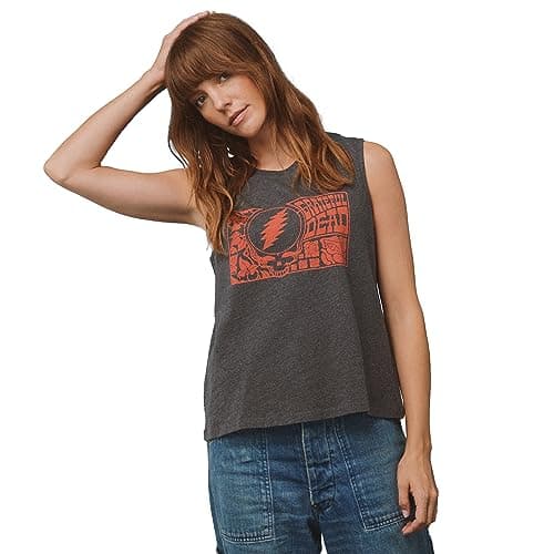 Pact Women's Graphic Tank, Fillmore Charcoal Heather