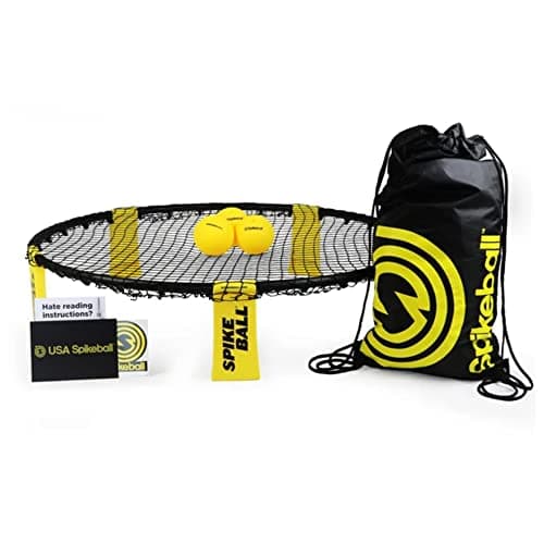 Spikeball Standard 3 Ball Kit - Spikeball Game Set - Sports & Outdoor Family Games - Includes 3 Regular Balls, 1 Ball Net, Drawstring Bag & Rulebook - for Lawn Games