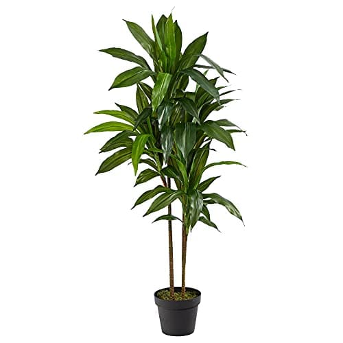 Nearly Natural 48" Dracaena Silk Plant (Real Touch) Green