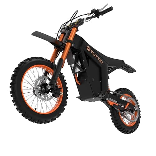 Tuttio Soleil01 Electric-Dirt-Bike for Teens Adults, 14"/12" Fat Tire 2000W Electric-Motorcycle with 48V 21AH Battery Ebike 37MPH Hydraulic Brakes Mountain Off-Road EBike Fit Age 13+