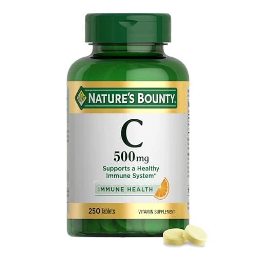 Nature’s Bounty Vitamin C, Supports a Healthy Immune System, Vitamin Supplement, 500mg, 250 Tablets