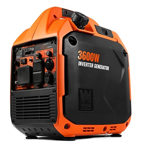 WEN 3600-Watt Portable Inverter Generator, RV-Ready, Quiet and Lightweight with Fuel Shut Off (56360i)