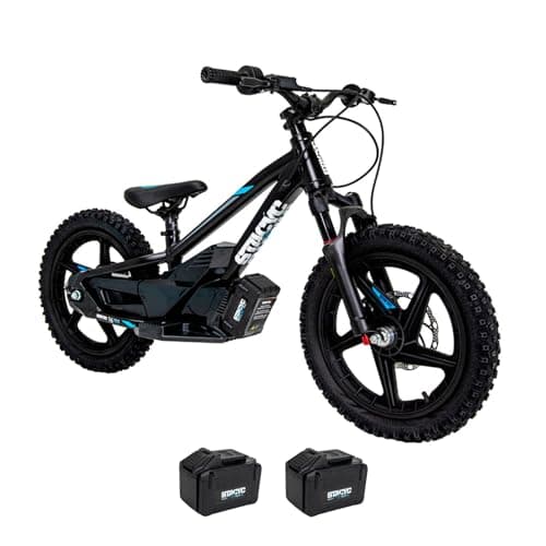 STACYC Brushless 16eDRIVE Elite Electric Balance Bike with Additional 6Ah E Bike Battery for Kids Ages 6-8 Years Old