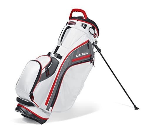 Datrek Go Lite Hybrid Golf Stand Bag, 14 Way Top with Full Length Individual Dividers, Lightweight, Removable Dual Shoulder Straps, 6 Pockets