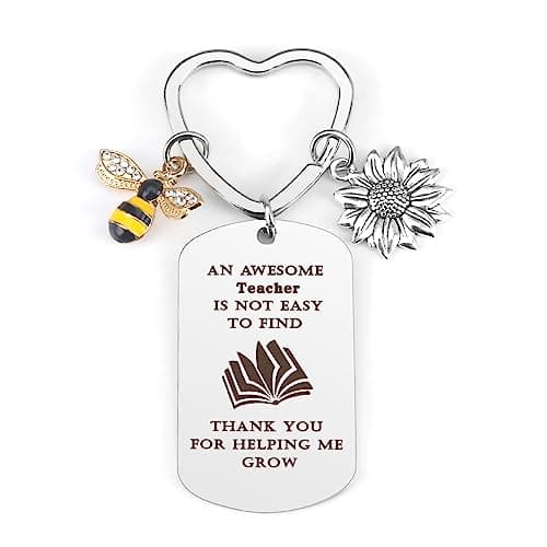 Teacher Appreciation Gifts End Of Year Graduation Thank You Back To School Retirement Easter Mothers Day Halloween Thanksgiving Birthday Christmas Valentine Gifts Ideas Keychain for Women Men Teacher